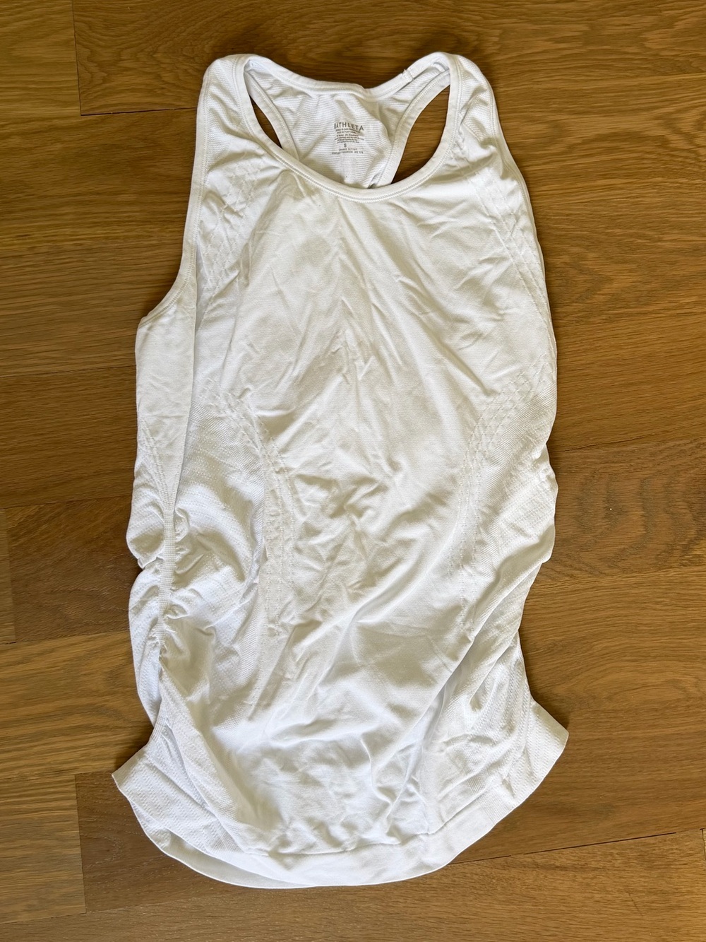 Athleta White Racerback Tank Top